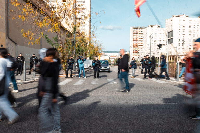 FRANCE-MARSEILLE-2026-10-24.  manisfestation puis emeute dans les centre ville de marseille pour le 24 octobre Protest f