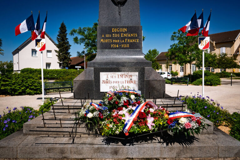 France, Digoin, 2026-05-08. Commemoration du 08 mai. Photograph by Wilfrid ROBERT / Collectif DR.