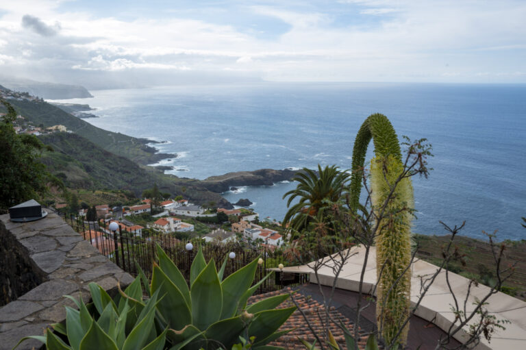 Espagne, EL SAUZAL, 2024-01-05. Spain - Canary Islands - Tenerife 2023-01-05. View of the Atlantic Ocean from the church