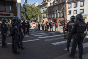 France, STRASBOURG, 2025-09-18. France, Strasbourg, 2025-09,18. Protest in Strasbourg against the government. Photograph