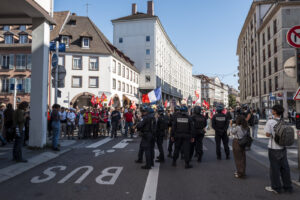 France, STRASBOURG, 2025-09-18. France, Strasbourg, 2025-09,18. Protest in Strasbourg against the government. Photograph
