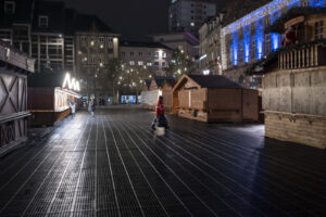 FRANCE, STRASBOURG, 2023-12-20. With its record tourist influx, the Strasbourg Christmas Market leads to an increase in