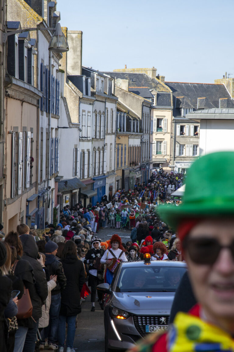 France, Douarnenez, 2025-03-02. A major event in Douarnenez, Les Gras has been taking place in the streets of the city e