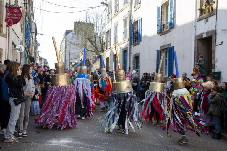 France, Douarnenez, 2025-03-02. A major event in Douarnenez, Les Gras has been taking place in the streets of the city e