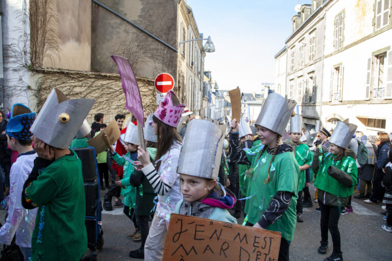 France, Douarnenez, 2025-03-02. A major event in Douarnenez, Les Gras has been taking place in the streets of the city e